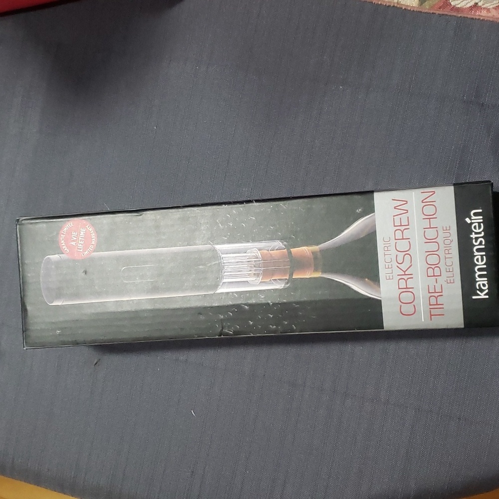 NEW BarCraft Battery Operated Electric Corkscrew - Black